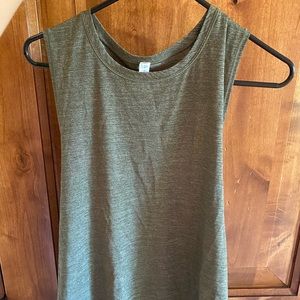 Green lululemon racerback tank top